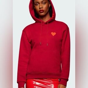 Adidas Ivy Park 3-Striped Hoodie Power Red IVY HEART XS UNISEX
